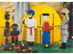 Lot ID: 134608655  Gear No: pc88lws3  Name: Postcard - Lego World Show, Adventurers - Henry Stanley's meeting with David Livingstone
