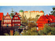 Gear No: pcLB054  Name: Postcard - Legoland Parks, Legoland Billund - Miniland, The Town of Celle with the Castle