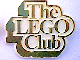 Gear No: pin001  Name: Pin, The LEGO Club UK Badge, Gold Text, White Background