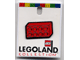 Gear No: pin076  Name: Pin, 2 x 4 Brick on Legoland Card