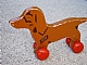 Gear No: pulldog  Name: Wooden Pull-Along Dog, Small with Wheels