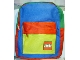 Gear No: satchel3  Name: Backpack Green, Blue, Red and Yellow with Lego Logo