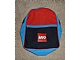 Lot ID: 174956601  Gear No: satchel5  Name: Backpack Red, Black, and Blue with Lego Logo