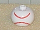 Gear No: bead003pb008a  Name: Bead, Globular with Ball Pattern, Baseball Stitching Horizontal