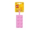 Gear No: 5005903  Name: Bag / Luggage Tag, Silicone, LEGO Plate 2 x 4 Bright Pink