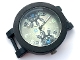 Gear No: bb1224c01  Name: Watch Part, Case Analog - Brick 2 x 2 and Gears, Black Hands with Glow in the Dark Areas