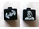 Gear No: bead004pb003  Name: Bead, Square with SW Darth Vader and TIE Fighter Pattern