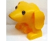 Gear No: 51899pb01  Name: Duplo Storage Container Tube Lid - Wiener Dog Head with Black Eyes Pattern