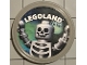 Gear No: pin213  Name: Pin, LEGOLAND Skeleton 2 Piece Badge