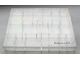 Gear No: MxBox18  Name: Modulex Storage Box Clear with Lid, 18 Compartments (Empty)