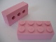 Lot ID: 375667382  Gear No: eraser01  Name: Eraser, 2 x 4 Brick with 3 Holes on Bottom