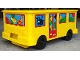 Lot ID: 208954280  Gear No: 4112776pb01  Name: Duplo Storage Bin Large with Wheels with School Bus Stickers - Set 2581