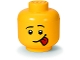 Gear No: 5006955  Name: Minifigure Head Storage Container Large - Male Silly Sticking Tongue Out (4032)