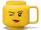 Gear No: 5007876  Name: Cup / Mug Ceramic Minifigure Head Girl Winking 530 ml