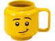 Lot ID: 343329796  Gear No: 853910  Name: Cup / Mug Ceramic Minifigure Head