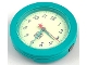 Gear No: bb1194c01  Name: Watch Part, Case Analog - Brick 1 x 1, Light Turquoise Hour and Minute Hands, Dark Pink Second Hand with Star