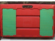 Lot ID: 187805328  Gear No: 30341c01  Name: Playtable 40 x 64 with Handle and Two Bins and Two Bright Green Baseplate 16 x 32