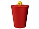 Lot ID: 396395752  Gear No: 4060  Name: Multi Basket Waste Basket / Storage Container with Minifigure Head Lid