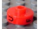 Lot ID: 346885123  Gear No: bead001pb39  Name: Bead, Cylinder Short, Flat Edge with Black U F H Pattern