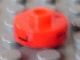 Gear No: bead001pb44  Name: Bead, Cylinder Short, Flat Edge with Black L 1 H Pattern