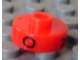 Lot ID: 346885129  Gear No: bead001pb46  Name: Bead, Cylinder Short, Flat Edge with Black O V B Pattern