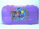 Gear No: 499345  Name: Minifigures Storage Case with Friends 'Beauty of Building' with Butterflies and Flowers Pattern, Trans-Purple