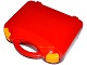 Gear No: 759528c03  Name: Storage Case with Rounded Corners and Red Lid, Yellow Latches