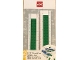 Gear No: 52396  Name: Ruler, Buildable Ruler - Green Plates with Blue Baseplates