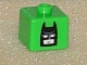 Gear No: bead004pb035  Name: Bead, Square with Batman Head Pattern on Opposite Sides