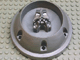 Gear No: bb0237  Name: Canister Lid, Bionicle Toa (Original) with Technic Axle Holes and Head Shape