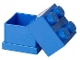 Gear No: 40111731  Name: Lunch Box, Mini (60ml), 2 x 2 Brick Shape, Blue