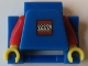 Lot ID: 298389008  Gear No: bb1052  Name: Watch Part, Band Link - Minifigure Body Part, Torso with LEGO Logo, Red Arms, Yellow Hands