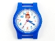 Gear No: bb1179c01  Name: Watch Part, Case Analog, Creator - LEGO Logo, Blue Hour and Minute Hands, Red Second Hand