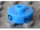 Gear No: bead001pb61  Name: Bead, Cylinder Short, Flat Edge with Black O T Z Pattern