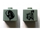 Gear No: bead004pb005  Name: Bead, Square with SW Young Anakin and Anakin/Darth Vader Pattern