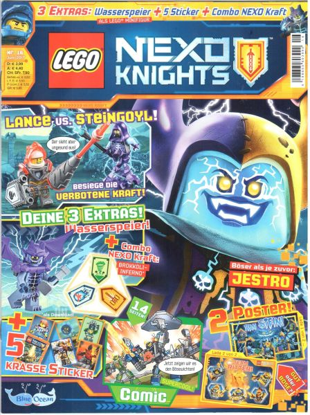 LEGO Nexo Knights 125 Blue Ocean Sticker Nr 
