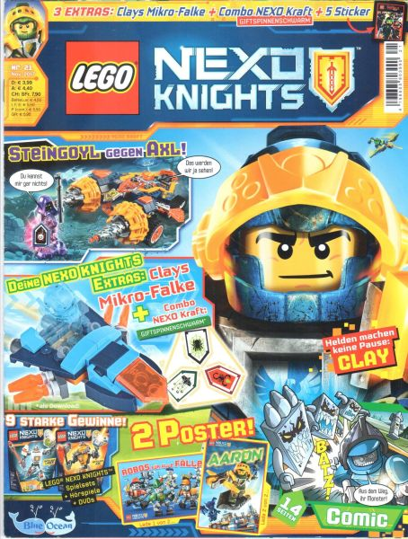 Blue Ocean Lego® Aufkleber Nexo Knights   12 Pack = 60 Sticker 