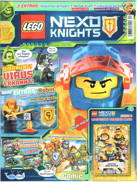 Sticker Nr LEGO Nexo Knights Blue Ocean 24 
