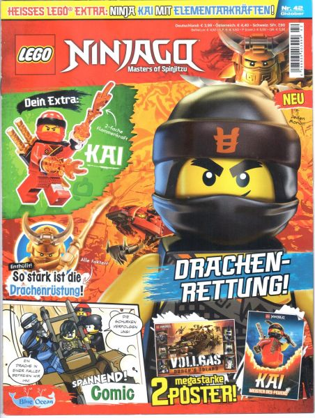 42 mit Kai mit Elementarkräften LEGO Ninjago Magazin Nr