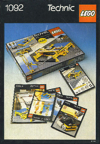 Set 1092 Activity Booklet - Parts Tray Organizer Card