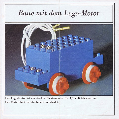 Baue mit dem Lego-Motor (3166-Øs)