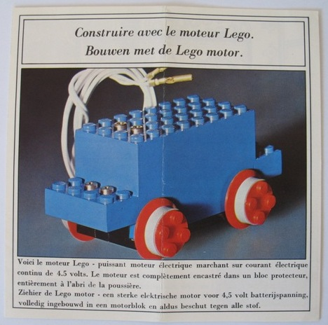 Construire avec le moteur Lego (3166-Be)