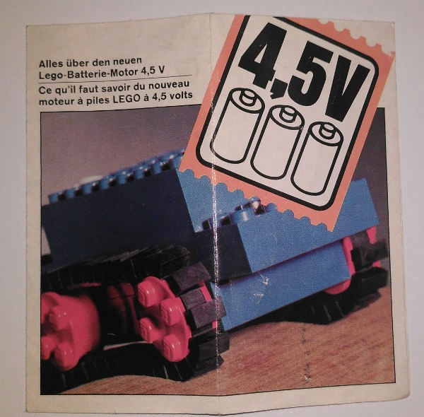 Alles über den neuen Lego-Batterie-Motor 4.5V / Ce qu'il faut savoir du nouveau moteur à piles Lego à 4.5 volts (3340-Schw.)