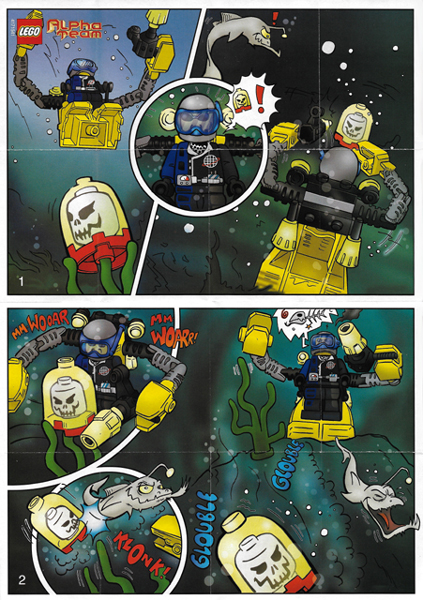 Alpha Team Underwater Mini Comic Book