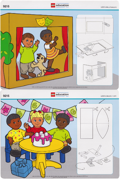 Set 9215-2 - Activity Card 3 - Play Stage / Party Decorations