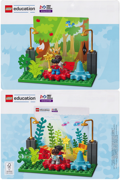 Set 45825 - Activity Card 2 - Theater Forest Scene / Theater Ocean Scene