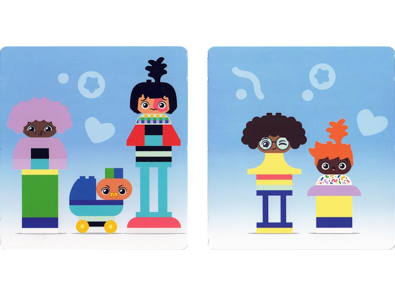 Set 10423 - Activity Card 2 - Grandmother, Baby Stroller and Mother