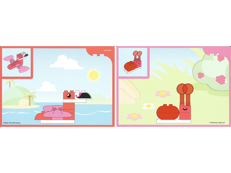 Set 10472 - Activity Card 3 - Flamingo / Snail Top Half