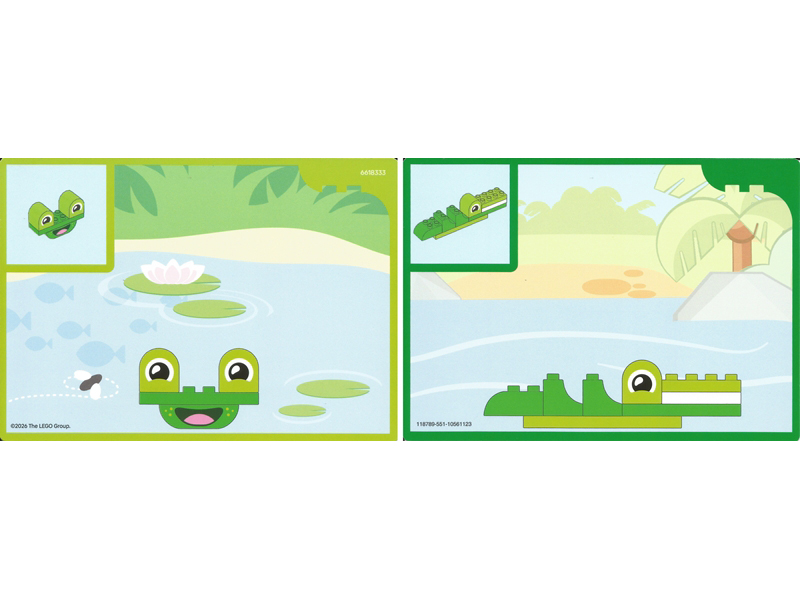 Set 10472 - Activity Card 7 - Frog / Crocodile Top Half