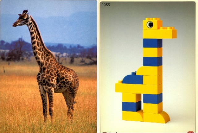 Set 9055 Activity Card 2 - Giraffe (120246)